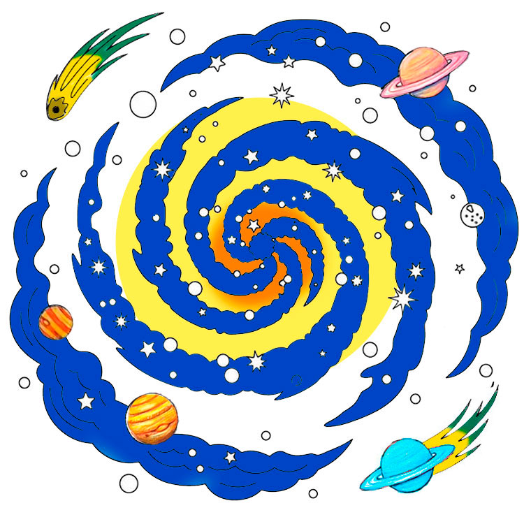 How to draw a galaxy