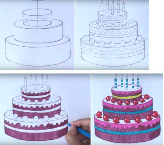 How To Draw Cake cool 