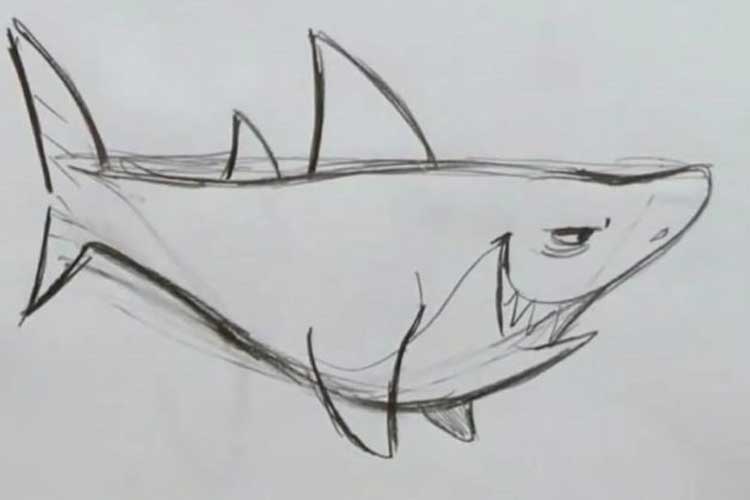 How-to-draw-a-shark