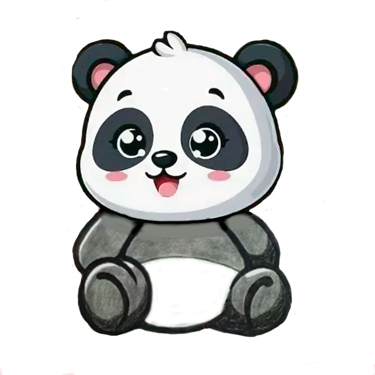 How to draw a panda