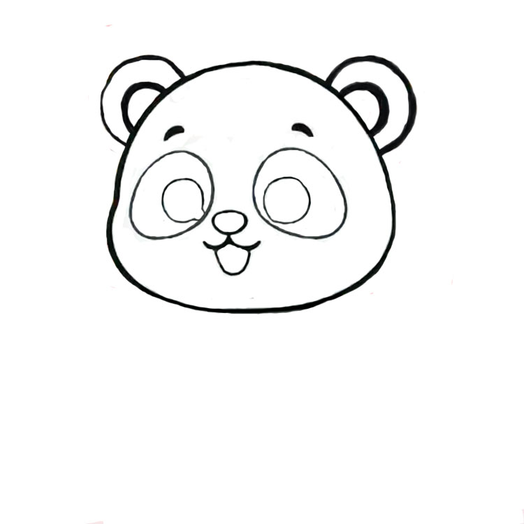 How to draw a panda
