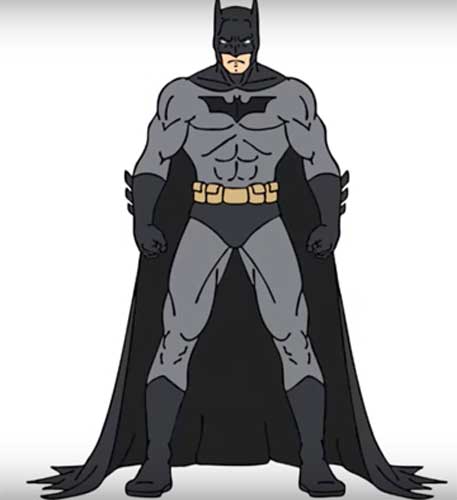 batman body drawing