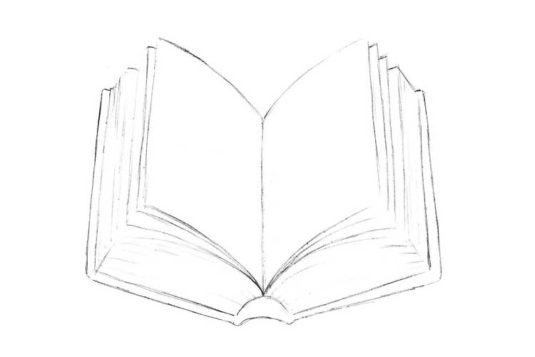 How to draw a book