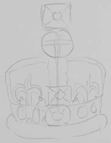 How to draw a crown