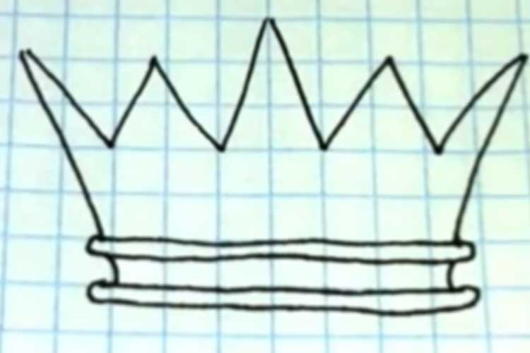 How to draw a crown