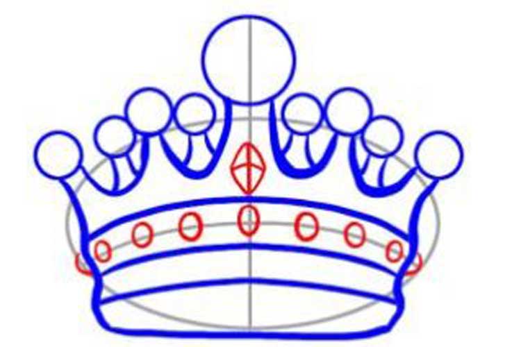 How to draw a crown