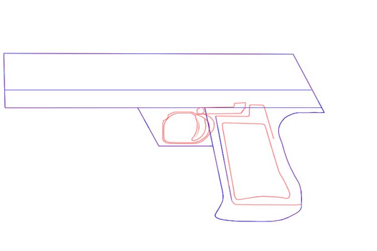 How to draw a gun