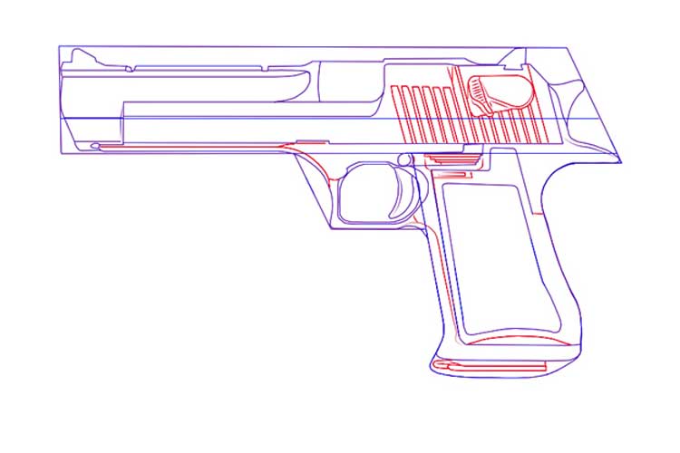 How to draw a gun