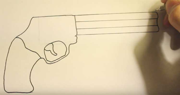 How to draw a gun