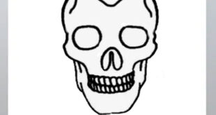 How to draw a skull