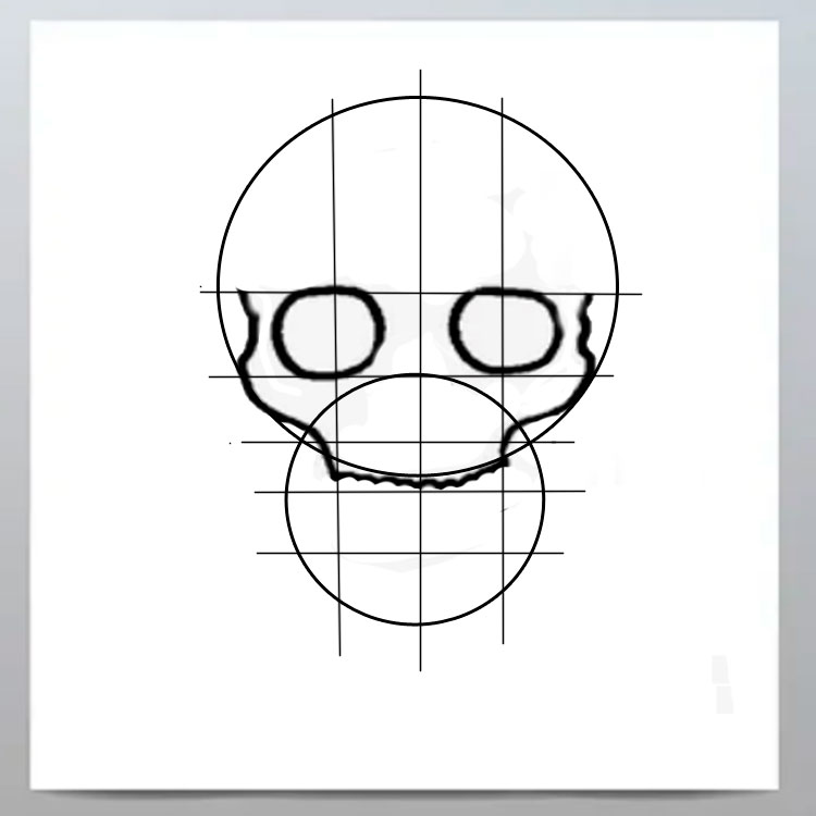 How to draw a skull