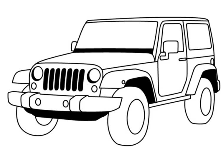 How to draw a jeep