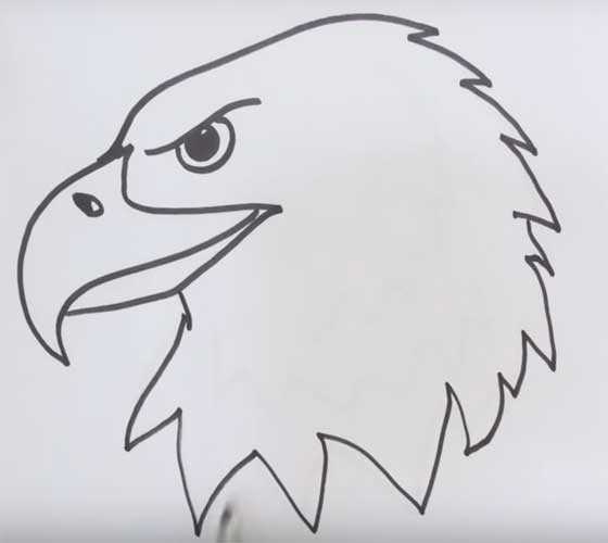 easy eagle drawings