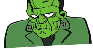 How to draw Frankenstein