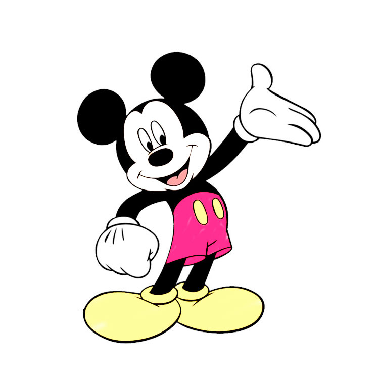How to draw Mickey mouse
