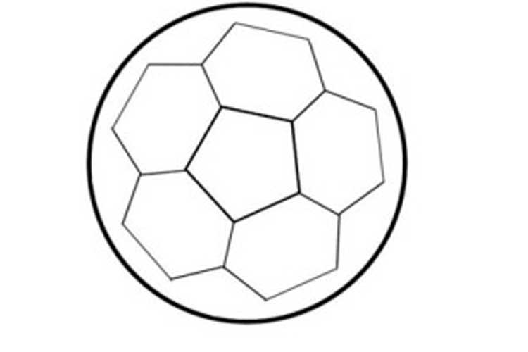 How to draw a soccer ball