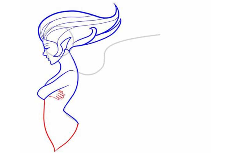 How to draw angel wings