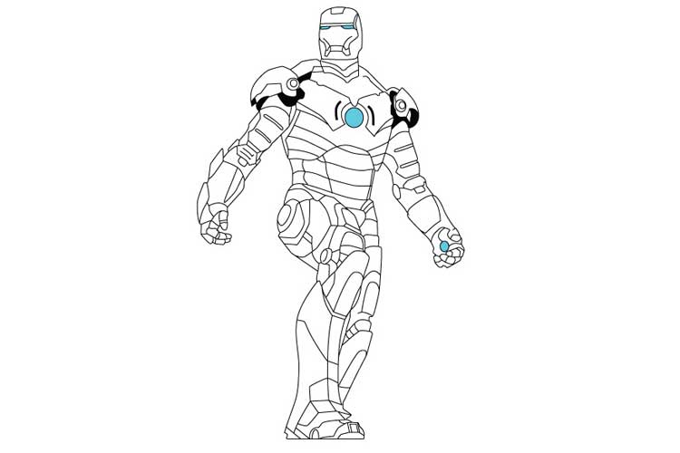 How To Draw Iron Man In 2 Options Easy And Simple