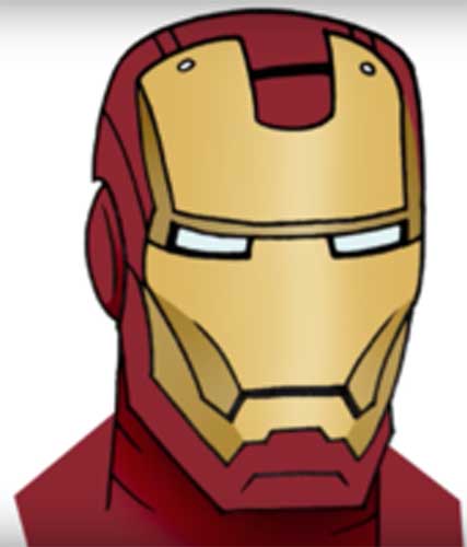 How to draw Iron Man in 2 options Easy and Simple