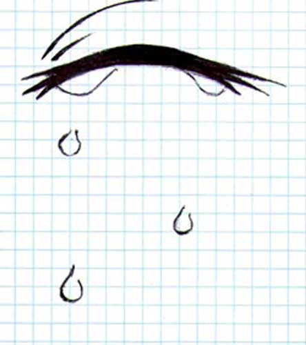 How to draw a tear 