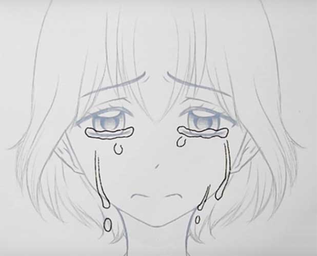 How to draw a tear 