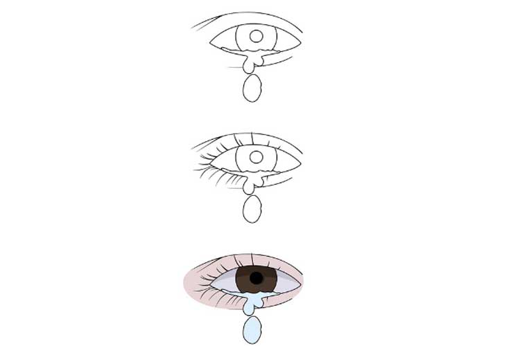 How to draw a tear 