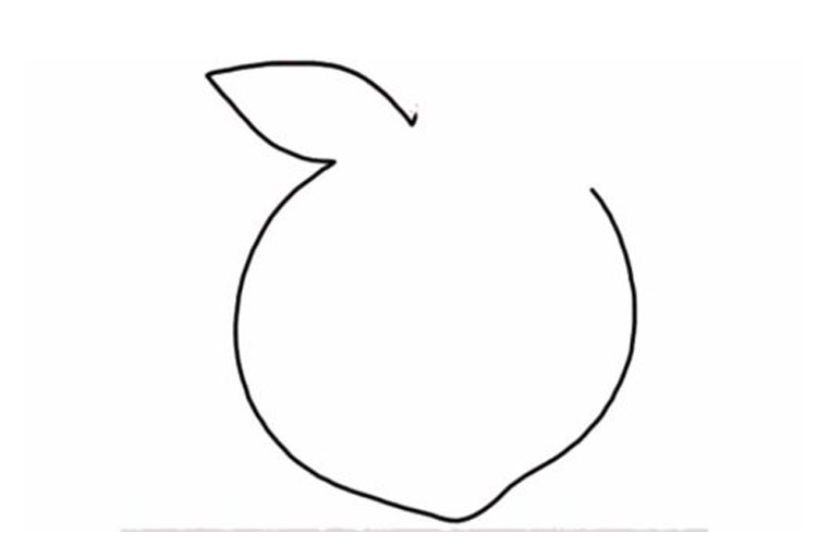 How to draw a peach 
