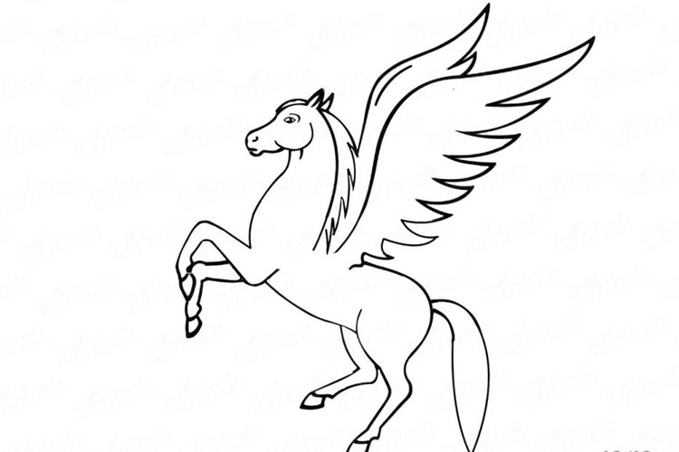 How to draw a Pegasus