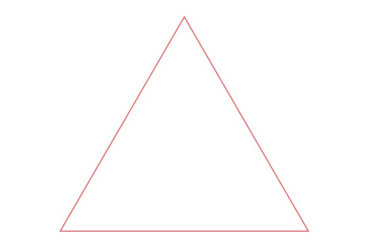 Pyramid drawing: Easy, Simple, Step by Step and Line