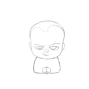 Hello Boss Draw Simple How to draw Boss Baby: Step By Step, Easy and Simple