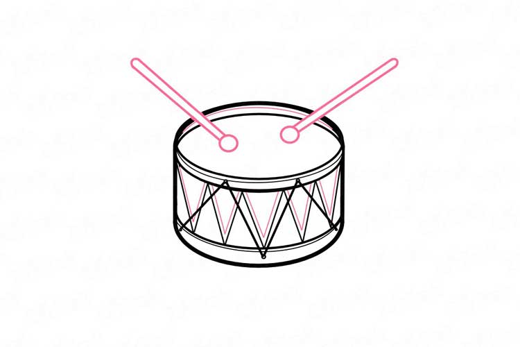 Drums drawing easy