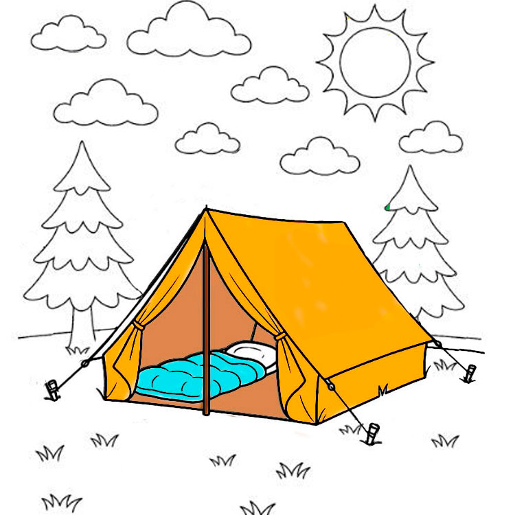 Tent drawing