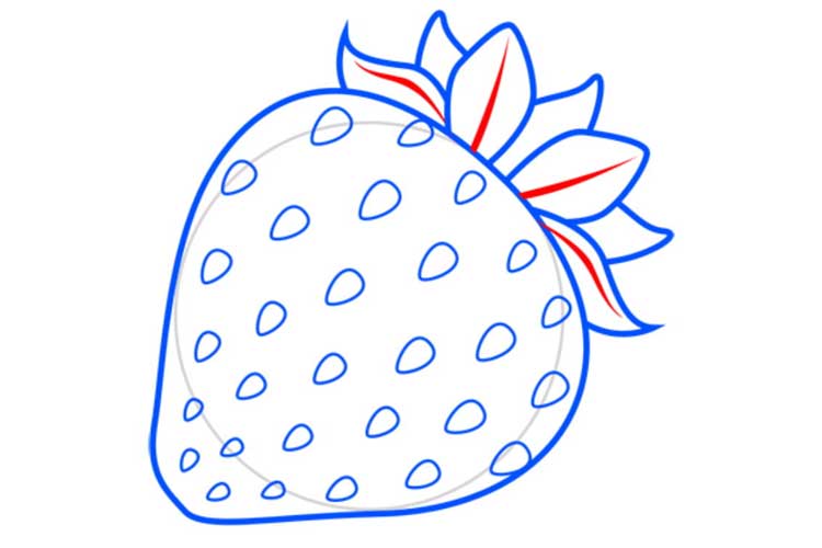 strawberry drawing