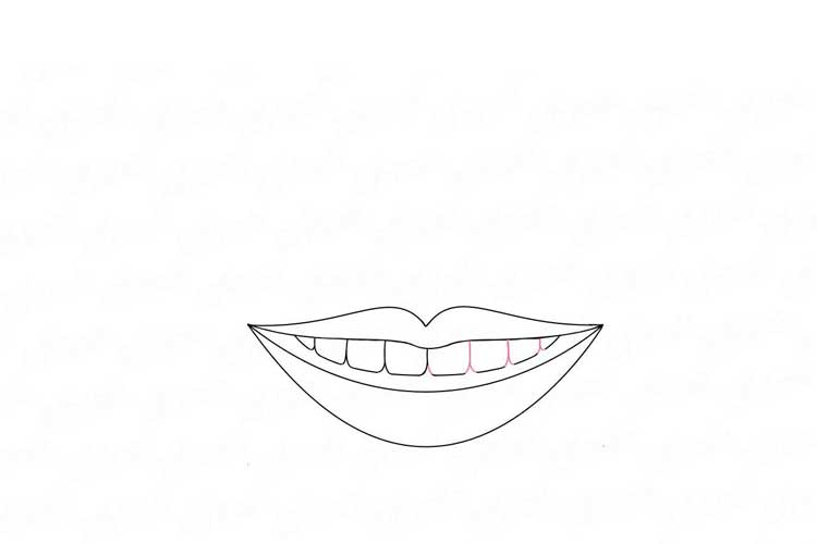 smile drawing easy