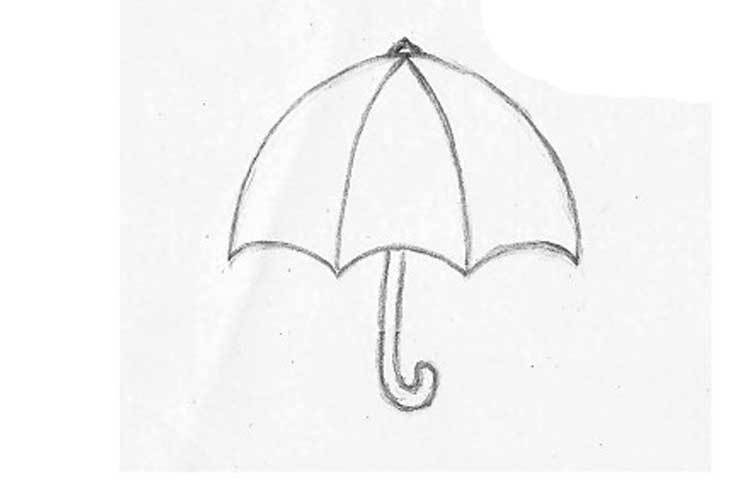 umbrella drawing for kid