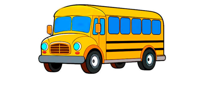 How to draw a bus