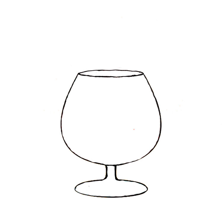 Wine Glass Drawing