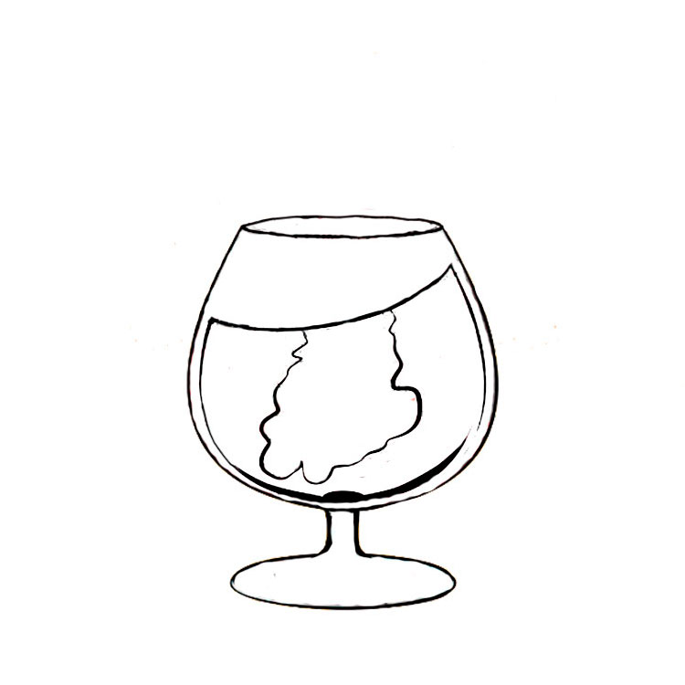 Wine Glass Drawing