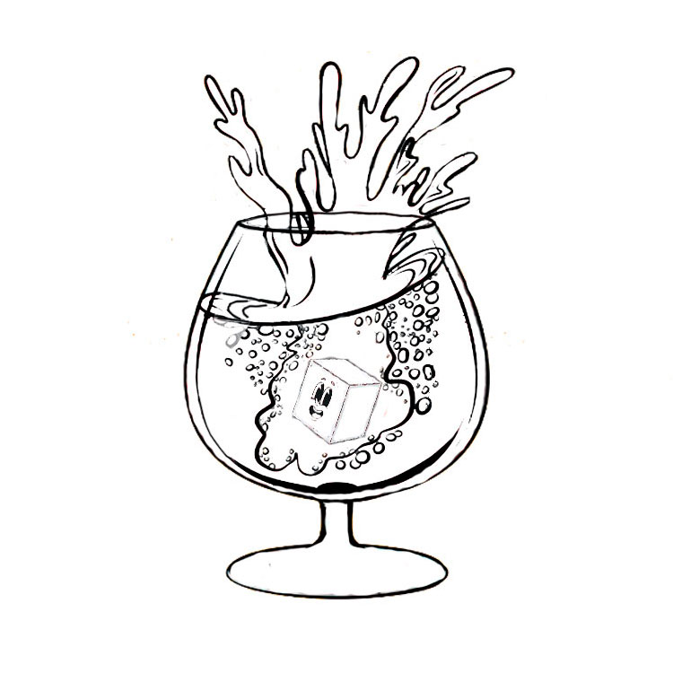 Wine Glass Drawing