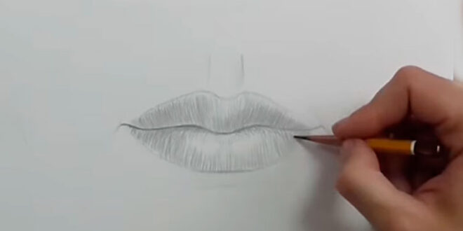 How to draw a lips