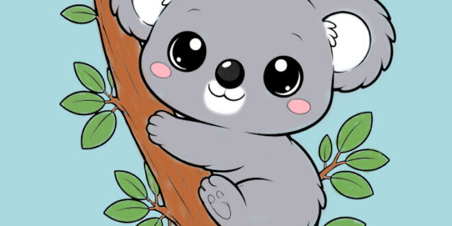 How to draw a koala