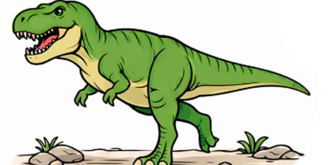 How to draw a dinosaur