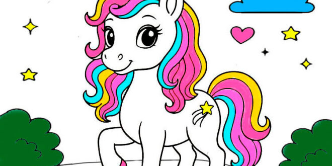 How to draw a pony
