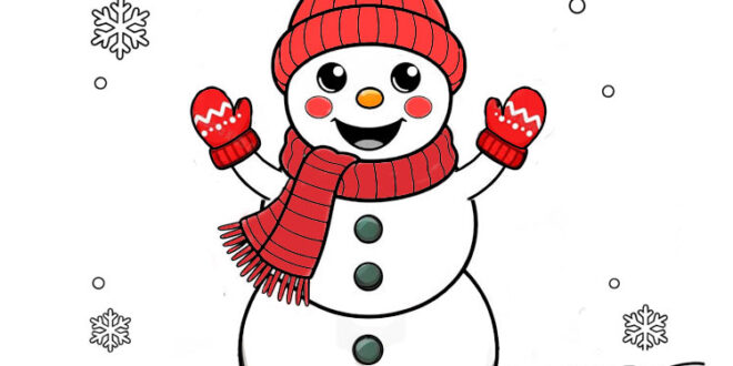 How to draw a snowman